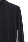 BASERANGE French bamboo fiber high collar T-shirt top soft and comfortable skin-friendly BAS-TOTN BLACK-HEI black